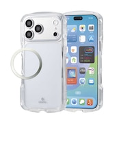 エレコム iPhone 18 Pro Max Grippy ハイブリッドケース オールクリア 極限 PMA26DGRPAKCR