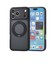 エレコム　iPhone 18 Pro Max ハイブリッドケース 極限 MAGKEEP スタンドマット PMA26DMGSTKCBK