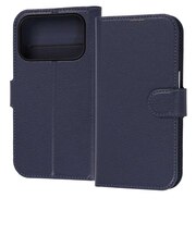 レイアウト iPhone 18 Pro ケース / 手帳型レザーケース シンプル マグネット / ダークネイビー RTP58ELC1DN