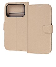 レイアウト iPhone 18 Pro ケース / 手帳型レザーケース シンプル マグネット / ベージュ RTP58ELC1BE