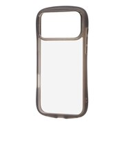 レイアウト iPhone 18 Pro Max ケース / ハイブリッド タフケース Puffull +レンズガードリング / クリアブラック RTP59CMD1CB