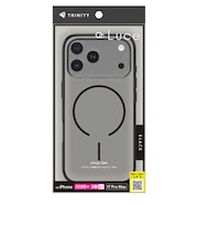 トリニティ　iPhone 18 Pro Max / 17 Pro Max ［Luce］ マグネット吸着式アクセサリー対応 背面クリアハードケース クリア×ブラック TRIP26L3LUMSCBK