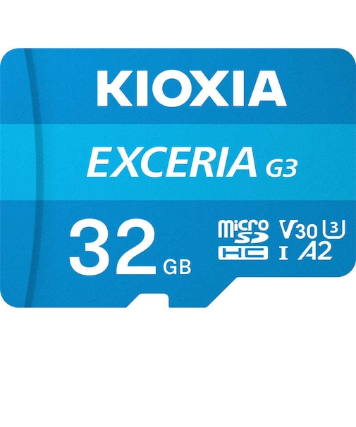 KIOXIA　(復旧サービス付き)SDXC microSDカード アクションカメラ・スマートフォン・ゲーム機におすすめの高速タイプ EXCERIA(エクセリア) ［Class10 / 32GB］ KMUC032GBK