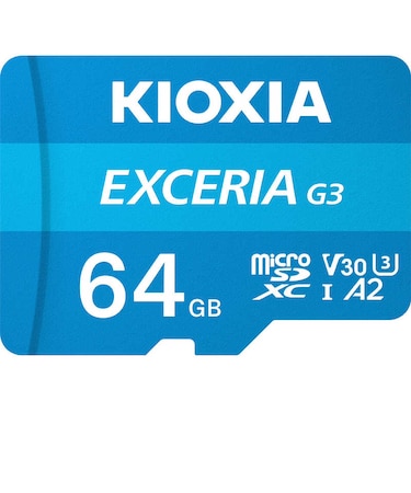 KIOXIA　(復旧サービス付き)SDXC microSDカード アクションカメラ・スマートフォン・ゲーム機におすすめの高速タイプ EXCERIA(エクセリア) ［Class10 / 64GB］ KMUC064GBK