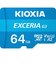 KIOXIA　(復旧サービス付き)SDXC microSDカード アクションカメラ・スマートフォン・ゲーム機におすすめの高速タイプ EXCERIA(エクセリア) ［Class10 / 64GB］ KMUC064GBK