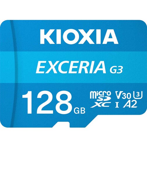 KIOXIA　(復旧サービス付き)SDXC microSDカード アクションカメラ・スマートフォン・ゲーム機におすすめの高速タイプ EXCERIA(エクセリア) ［Class10 / 128GB］ KMUC128GBK