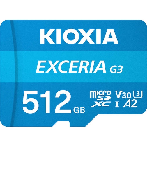KIOXIA　(復旧サービス付き)SDXC microSDカード アクションカメラ・スマートフォン・ゲーム機におすすめの高速タイプ EXCERIA(エクセリア) ［Class10 / 512GB］ KMUC512GBK
