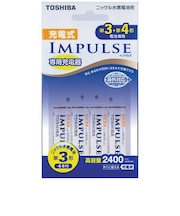 東芝　【アウトレット】充電器セット(単3形4本セット)｢充電式IMPULSE｣ TNHC34AH