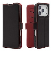 ラスタバナナ　iPhone 18 Pro / 17 Pro 薄型手帳 サイドマグネット BK×RD ブラック＊レッド 9562IP6BBSMBKR