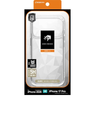 ラスタバナナ　iiPhone 18 Pro / 17 Pro ケース RHINOX 5H CL クリア 9729-IP6BHACL