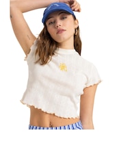 【ROXY ロキシー 公式通販】ロキシー(ROXY)【オンラインストア・直営店限定】Roxy POINTELLE BABY T ウィメンズ トップス