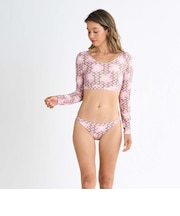 【ROXY ロキシー 公式通販】ロキシー（ROXY）Roxy PARTY WAVES L/S BIKINI ウィメンズ 長袖ラッシュガード ボトムセット
