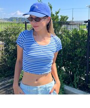 【ROXY ロキシー 公式通販】ロキシー（ROXY）【オンラインストア・直営店限定】Roxy MINI STRIPE SSFT ウィメンズ トップス