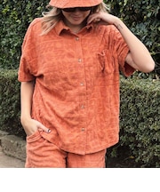 【OUTLET】Roxy SUNBATHING SHIRT ウィメンズ 開襟シャツ <2025 ETERNAL SUMMER COLLECTION>