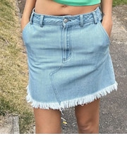 【OUTLET】Roxy ESCAPE ウィメンズ ミニスカート デニムスカート <2025 DENIM COLLECTION>