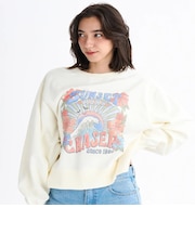 【ROXY ロキシー 公式通販】ロキシー(ROXY)Roxy SUNSET CHASER ウィメンズ スウェットトップス 長袖 丈短め