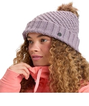 ROXY ウィメンズ BLIZZARD BEANIE ビーニー フリースライナー付き 保湿 ポンポン【25-26SNOWモデル】