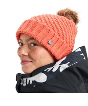 ROXY ウィメンズ BLIZZARD BEANIE ビーニー フリースライナー付き 保湿 ポンポン【25-26SNOWモデル】