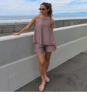 【ROXY ロキシー 公式通販】ロキシー(ROXY)【OUTLET】Roxy LA VIE ウィメンズ 水着 3点セット バンドゥ キャミソール キュロット