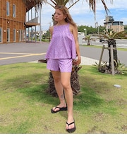 【ROXY ロキシー 公式通販】ロキシー（ROXY）【OUTLET】Roxy LA VIE ウィメンズ 水着 3点セット バンドゥ キャミソール キュロット