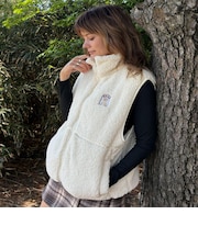 Roxy BELLIS BOA VEST ウィメンズ ボアベスト 撥水加工 <2025FW HEART WAVE HOLIDAYS>