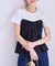 【新色追加】【美easy】ねじりリボンTシャツドッキングプルオーバー【接触冷感/洗える】