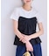 【新色追加】【美easy】ねじりリボンTシャツドッキングプルオーバー【接触冷感/洗える】