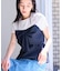 【新色追加】【美easy】ねじりリボンTシャツドッキングプルオーバー【接触冷感/洗える】