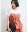 【新色追加】【美easy】ねじりリボンTシャツドッキングプルオーバー【接触冷感/洗える】