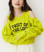 【FRUIT OF THE LOOM別注】オープンショルダースウェット