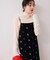 刺繍アソートベロアキャミワンピース/2WAY