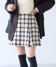 ロービングチェックミニスカート