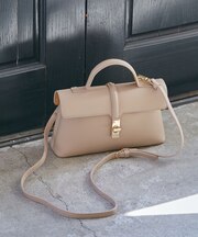 ひねり金具ワンハンドルミニショルダーバッグ/2WAY、WEB限定カラーあり