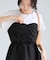 【WEB限定】美easyリネンライクシャーリングビスチェドッキングトップス/イージーケア・接触冷感