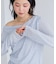 【WEB限定】レース長袖ドレープカットソー