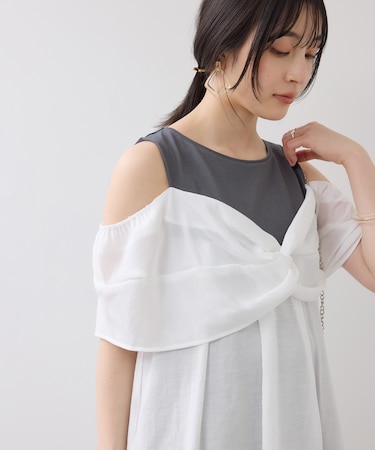 フロントリボンドッキングトップス/2WAY