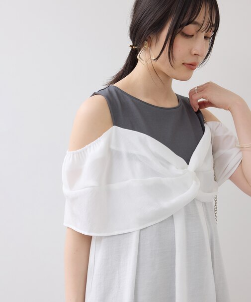 フロントリボンドッキングトップス/2WAY