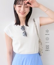 【WEB限定カラー】ICE BEAUTY 美人スリーブニットプルオーバ/UVケア・接触冷感