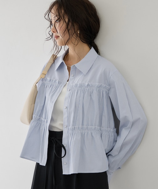 ビスチェシャーリングシャツ