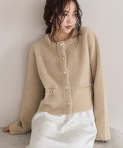 接結ミニフェザーカーディガン/WEB限定カラー