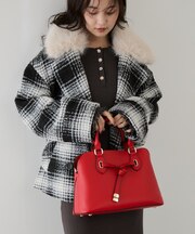 【WEB限定】フロントタイブガッティ型ボストンバッグ