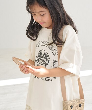【KIDS】DOGプリントトップス