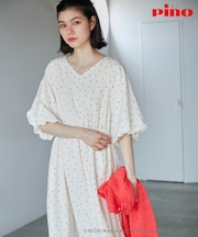 【Pino meets ROPE' PICNIC】Pinoドット柄ワンピース