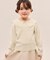 【KIDS/キッズ】【2WAY】マシュマロニットリボンカラートップス/イージーケア・リンクコーデ