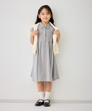 【KIDS/キッズ】コードレーンシャツワンピース