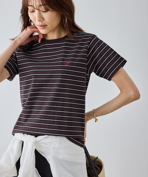 【BEVERLYHILLS POLO CLUB・一部店舗限定】アイコン刺繍コンパクトTシャツ