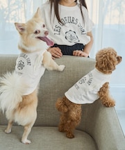 【DOG】カレッジロゴプリントピグメントTシャツ/リンクコーデ