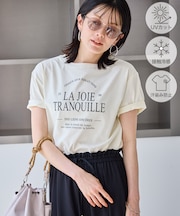 オーバーサイズロゴプリントTシャツ/UVカット・接触冷感・汗染み防止