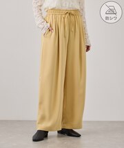 シワになりにくいイージーワイドパンツ/防シワ