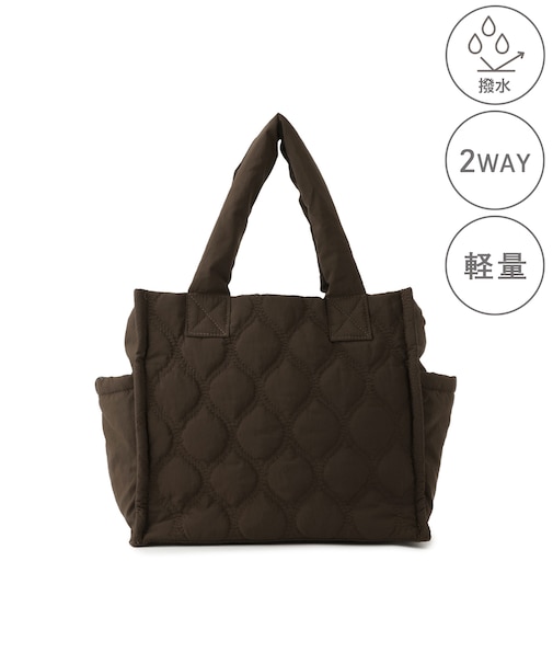 【WEB限定】キルティングデザインミドルトート&ショルダーバッグ/軽量・撥水